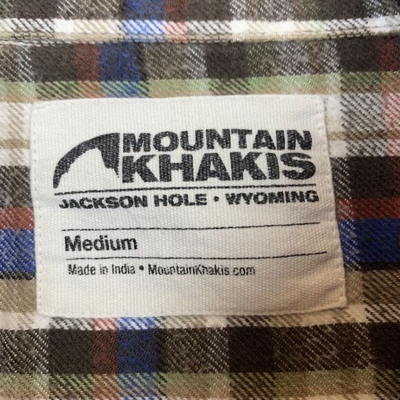 Mountain Khakis Men Multicolor Plaid Flannel Long Sleeve Button Shirt Medium - Picture 4 of 8